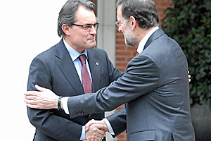 Rajoy y Mas tienden puentes
