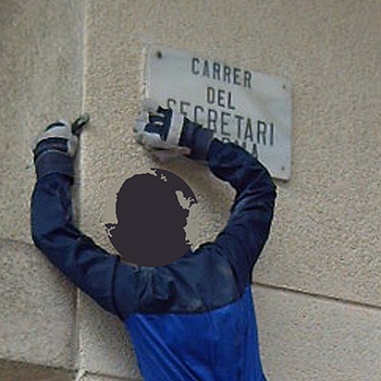 Actuación de jóvenes independentistas