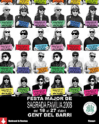 Cartel de la Fiesta Mayor de la Sagrada Familia 2008