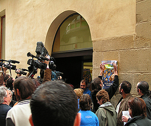 Protesta de la Plataforma en Defensa del Ebro, en Tortosa