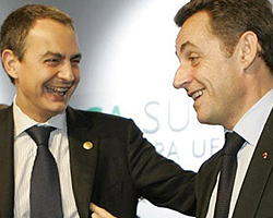Zapatero y Sarkozy