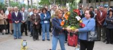 Ofrenda de las víctimas del terrorismo en Barcelona