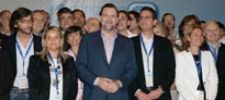 Rajoy, junto a los nuevos dirigentes del PP del País Vasco.