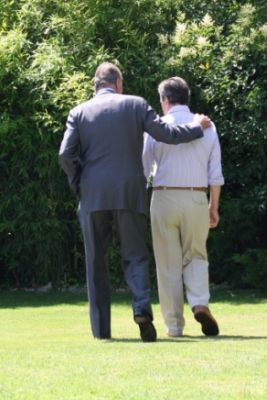 Juan Carlos I y Adolfo Suárez (FOTO: CASA REAL A.S.I.)