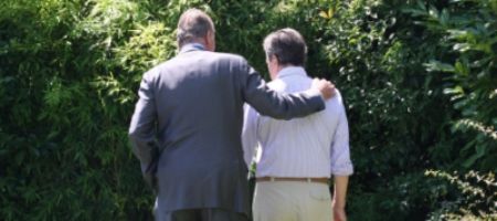 Juan Carlos I y Adolfo Suárez (FOTO: CASA REAL A.S.I.)