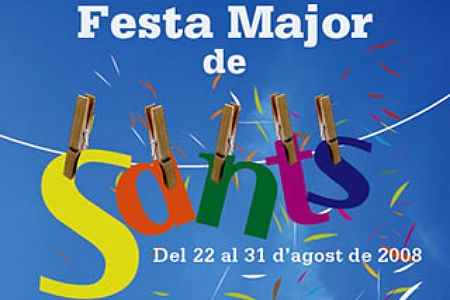Cartel de la fiesta de Sants, 2008