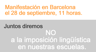 Lema de la manifestación convocada por Ciudadanos para el 28 de septiembre