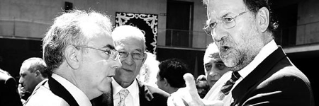 Miguel Sanz y Mariano Rajoy