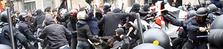 Altercados en Barcelona el Día de la Fiesta Nacional, 2008