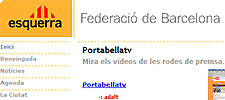 Captura web de la página de ERC Barcelona