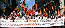 Manifestación bilingüismo