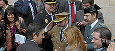 Patxi López durante su investidura como lendakari