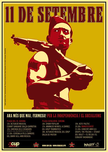 Cartel de CUP y Maulets para la Diada 2009