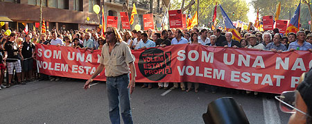 Manifestación independentista Diada 2009