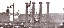 Las cuatro columnas de Puig i Cadafalch en Montjuïc