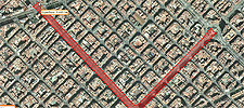 Recorrido de la manifestación contra el Tribunal Constitucional.