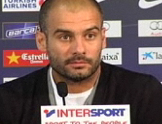 Josep Guardiola, entrenador del F.C. Barcelona (foto: vídeo).