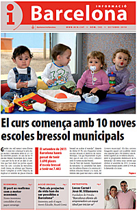 Portada de la edición de octubre de la revista municipal 'Barcelona Informació' (foto: Ayuntamiento de Barcelona).