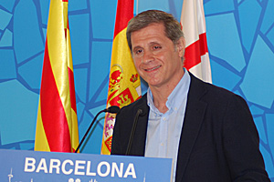 El candidato del PP a la alcaldía de Barcelona, Alberto Fernández Díaz, durante una reciente intervención pública (foto: PP).