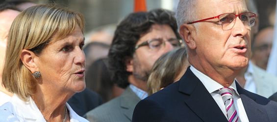 De Gispert y Duran i Lleida, dirigentes de Unió Democràrica de Catalunya se han apuntado a las injurias contra España (foto: CiU).