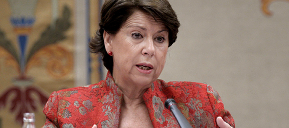 Magdalena Álvarez, ex ministra de Fomento, en el Congreso (foto: vídeo).