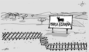 ‘El Punt Avui’ retira una viñeta de la web que relacionaba el accidente de Santiago con la marca España